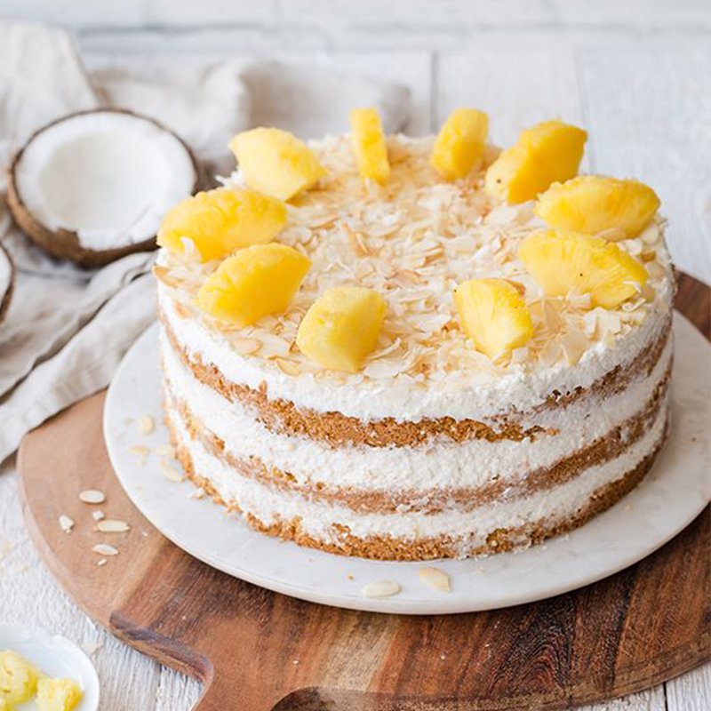 Fresh Pineapple Cream Cake